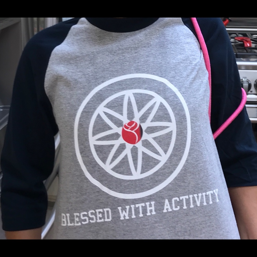 Blessed with Activity baseball jersey